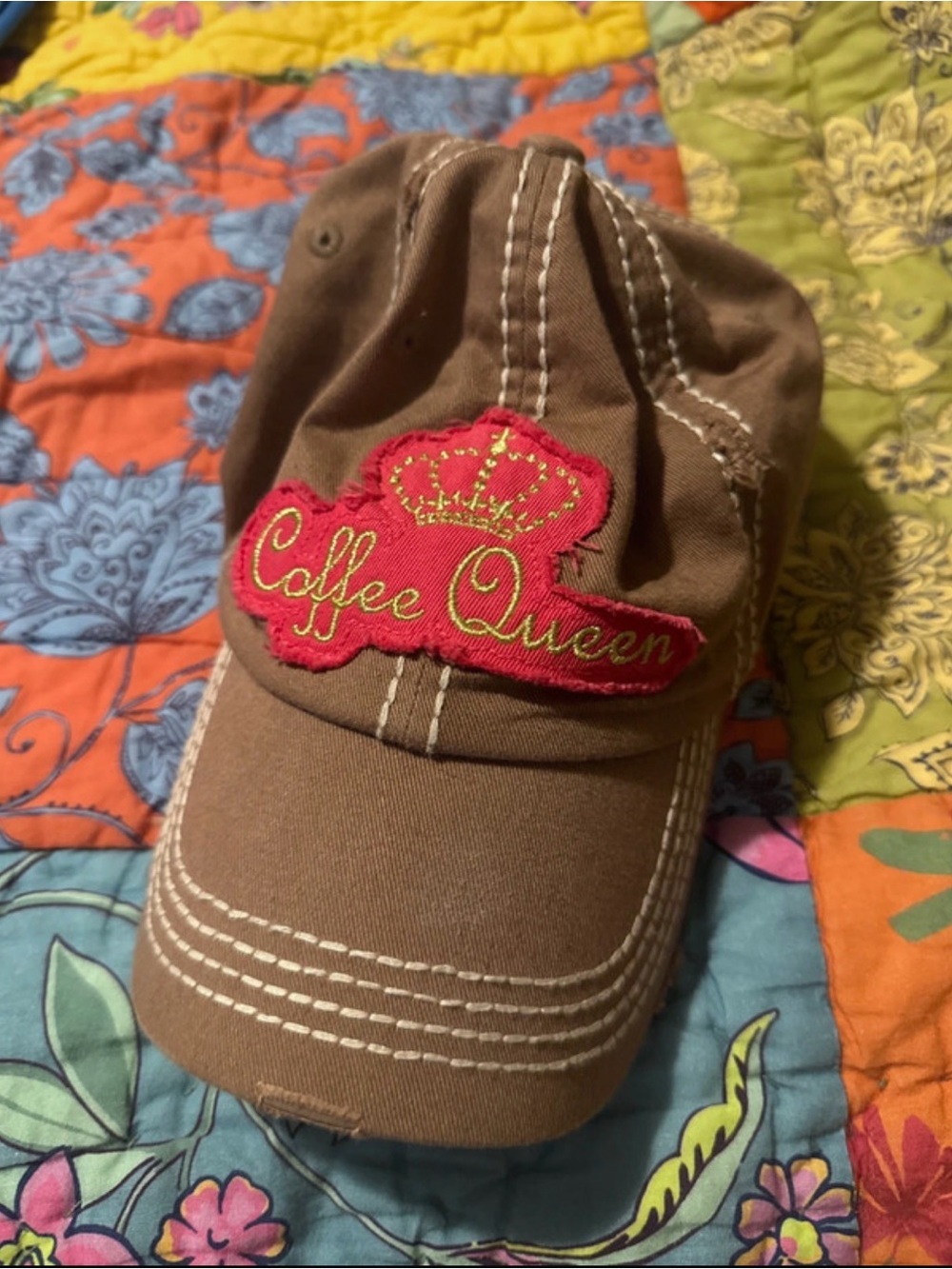 Coffee Queen Brown Baseball Cap